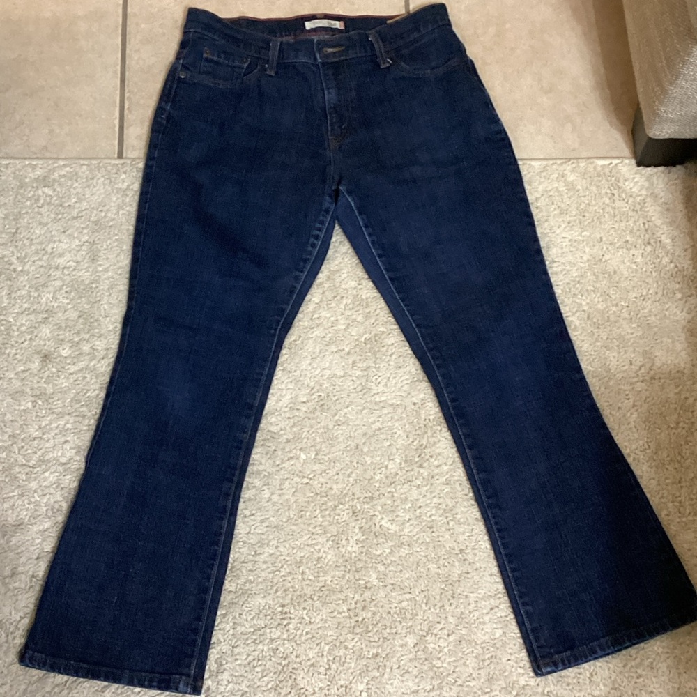 Levi's Dark Blue Flared Jeans - Women's Wide Leg